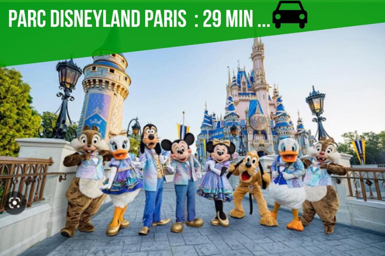 The Sunshine- Appart Cosy Proche Paris-Disney Avec Parking Prive Dans Residence モー エクステリア 写真